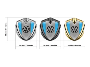 VW Badge Emblema Metal Robusto Metal Premium